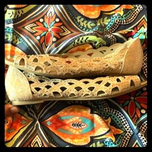 Peep Toe Flats with a little bling